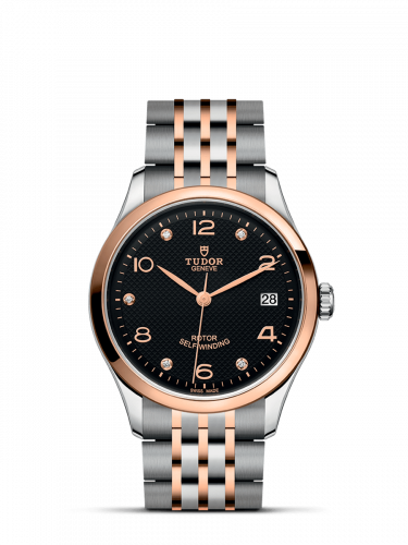 Remontoir à montres pour montre Tudor 1926 1926 36 Stainless Steel / Rose Or / Noire - Diamond