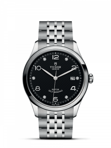 Remontoir à montres pour montre Tudor 1926 1926 39 Stainless Steel / Noire - Diamond