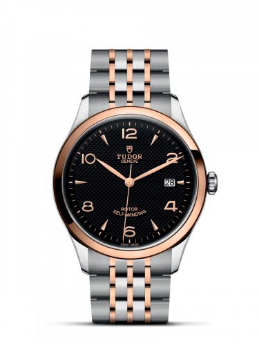 Remontoir à montres pour montre Tudor 1926 1926 39 Stainless Steel / Rose Or / Noire