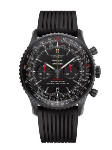 Remontoir à montres pour montre Breitling Navitimer Navitimer 01 46 Noiresteel / Noire / Rubber