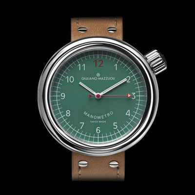 Remontoir à montres pour montre Giuliano Mazzuoli Manometro Manometro Polished / Verte