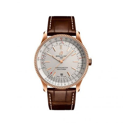 Remontoir à montres pour montre Breitling Navitimer Navitimer Automatic 41 Automatic Red Or / Argent / Croco / Pin