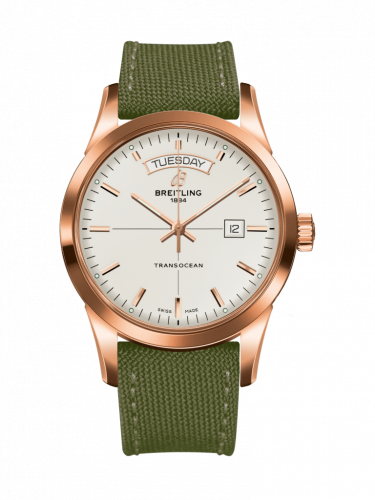 Watch Winder for watch Breitling Transocean Transocean Day & Date Red Gold / Silver / Military / Pin