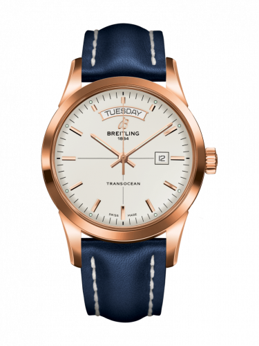 Watch Winder for watch Breitling Transocean Transocean Day & Date Red Gold / Silver / Calf / Folding