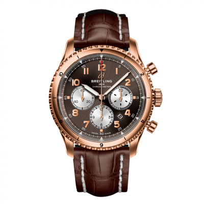 Watch Winder for watch Breitling Aviatior 8 Aviator 8 B01 Chronograph 43 Red Gold / Bronze / Alligator / Folding