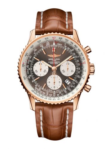 Remontoir à montres pour montre Breitling Navitimer Navitimer 01 43 Red Or / Bronze / Alligator