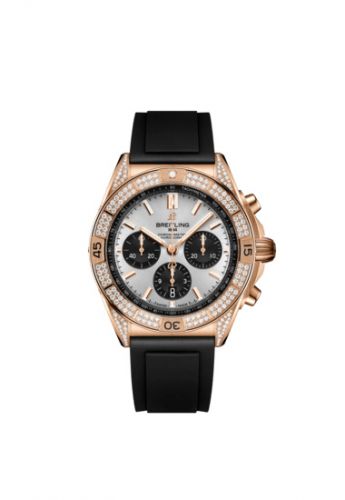 Remontoir à montres pour montre Breitling Chronomat Chronomat B01 42 Red Or - Diamond / Argent / Rubber