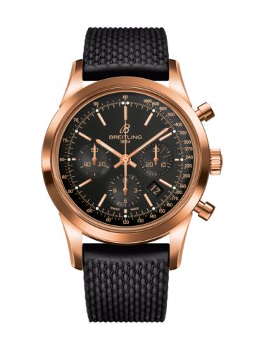 Watch Winder for watch Breitling Transocean Transocean Chronograph Red Gold / Black / Rubber Aero Classic
