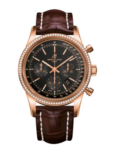 Watch Winder for watch Breitling Transocean Transocean Chronograph Red Gold / Diamond / Black / Croco