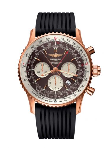 Remontoir à montres pour montre Breitling Navitimer Navitimer Rattrapante Red Or / Panamerican Bronze / Rubber