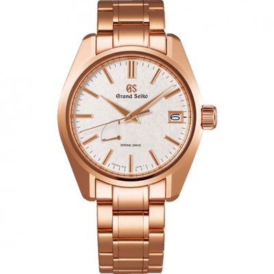 Remontoir à montres pour montre Grand Seiko Spring Drive Spring Drive Rose Or / Blanc / Bracelet