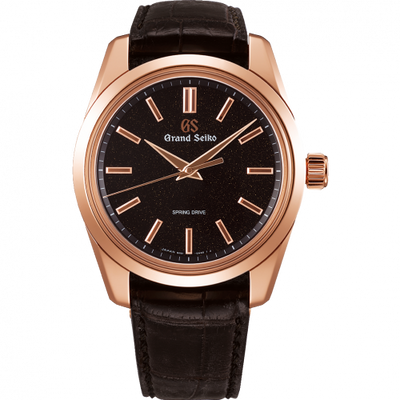 Remontoir à montres pour montre Grand Seiko Spring Drive Spring Drive 8 Days Rose Or / Noire Stardust / Strap