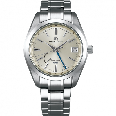 Remontoir à montres pour montre Grand Seiko Spring Drive Spring Drive GMT Stainless Steel / Argent / Bracelet