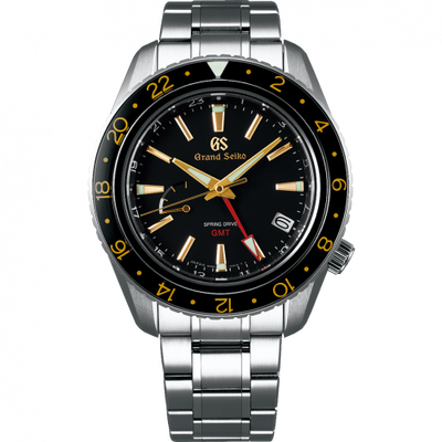 Remontoir à montres pour montre Grand Seiko Spring Drive Spring Drive GMT Stainless Steel / Noire / Bracelet