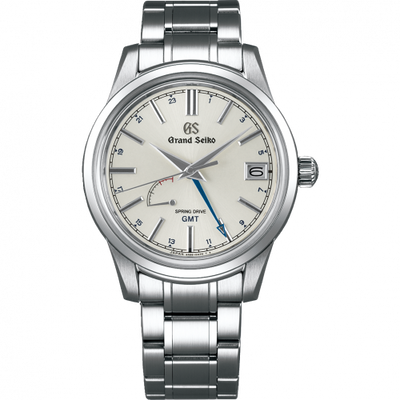 Remontoir à montres pour montre Grand Seiko Spring Drive Spring Drive GMT Stainless Steel / Argent / Bracelet