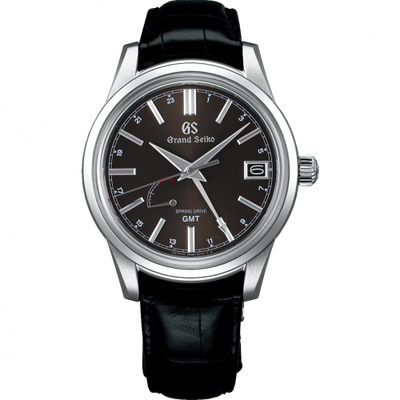 Remontoir à montres pour montre Grand Seiko Spring Drive Spring Drive GMT Stainless Steel / Noire / Strap