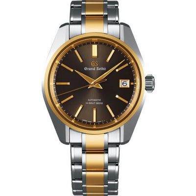 Remontoir à montres pour montre Grand Seiko Mechanical Automatic Hi Beat 36000 Stainless Steel / Yellow Or / Marron / Bracelet