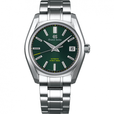Remontoir à montres pour montre Grand Seiko Mechanical Automatic Date Stainless Steel / Verte / Bracelet / 62GS