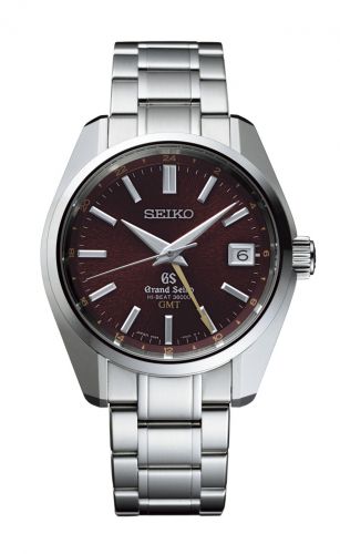 Remontoir à montres pour montre Grand Seiko Mechanical Automatic Hi Beat 36000 GMT Stainless Steel / Red / Bracelet / Dawn of Mt. Iwate
