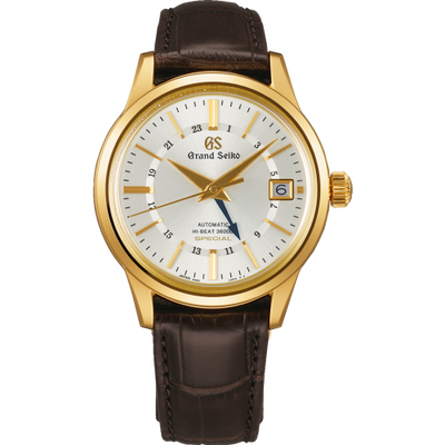 Remontoir à montres pour montre Grand Seiko Mechanical Automatic Hi Beat 36000 GMT Special Yellow Or / Argent / Strap