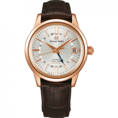 Remontoir à montres pour montre Grand Seiko Mechanical Automatic Hi Beat 36000 GMT Special Rose Or / Argent / Strap