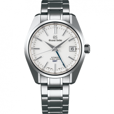 Remontoir à montres pour montre Grand Seiko Mechanical Automatic Hi Beat 36000 GMT Titanium / Blanc / Bracelet