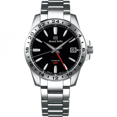 Remontoir à montres pour montre Grand Seiko Mechanical Automatic GMT Stainless Steel / Noire / Bracelet