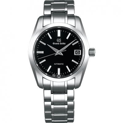 Remontoir à montres pour montre Grand Seiko Mechanical Automatic Date Stainless Steel / Noire / Bracelet