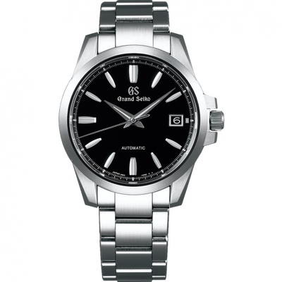 Remontoir à montres pour montre Grand Seiko Mechanical Automatic Date Stainless Steel / Noire / Bracelet