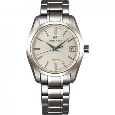 Remontoir à montres pour montre Grand Seiko Mechanical Automatic Date Titanium / Argent / Bracelet
