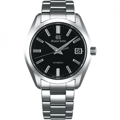 Remontoir à montres pour montre Grand Seiko Mechanical Automatic Date Stainless Steel / Noire / Bracelet