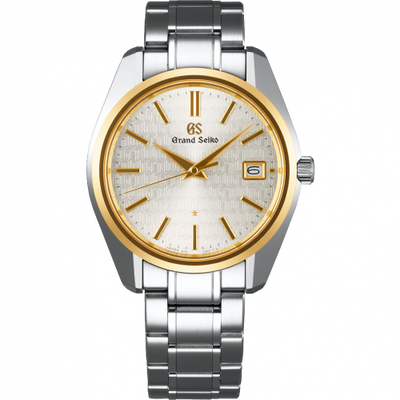 Remontoir à montres pour montre Grand Seiko Quartz Quartz Date Stainless Steel / Yellow Or / Caliber 9F 25th Anniversary Limited Edition