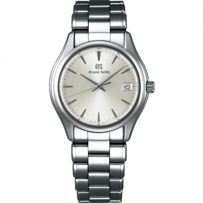 Remontoir à montres pour montre Grand Seiko Quartz Quartz Date Stainless Steel / Argent / Bracelet