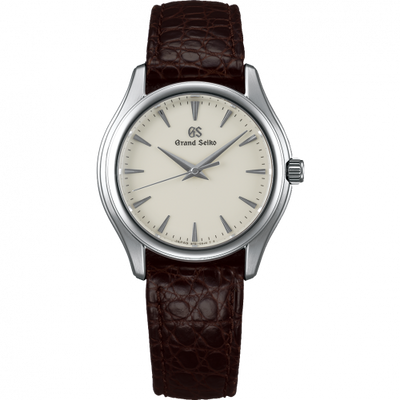 Remontoir à montres pour montre Grand Seiko Quartz Quartz Stainless Steel / Cream / Strap