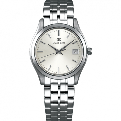 Remontoir à montres pour montre Grand Seiko Quartz Quartz Date Or Blanc / Argent / Bracelet