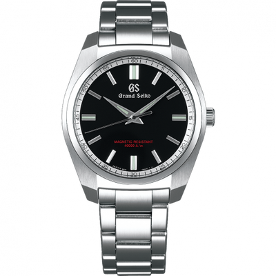Remontoir à montres pour montre Grand Seiko Quartz Quartz Anti-Magnetic Stainless Steel / Noire / Bracelet