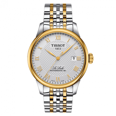 Remontoir à montres pour montre Tissot Le Locle Le Locle Powermatic 80 39.3 Stainless Steel / Yellow Or PVD / Argent / Bracelet