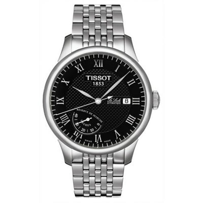 Remontoir à montres pour montre Tissot Le Locle Le Locle Power Reserve 39.3 Stainless Steel / Noire / Bracelet