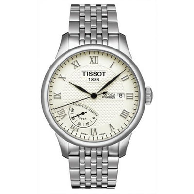 Remontoir à montres pour montre Tissot Le Locle Le Locle Power Reserve 39.3 Stainless Steel / Argent / Bracelet