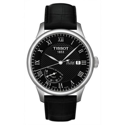 Remontoir à montres pour montre Tissot Le Locle Le Locle Power Reserve 39.3 Stainless Steel / Noire / Strap