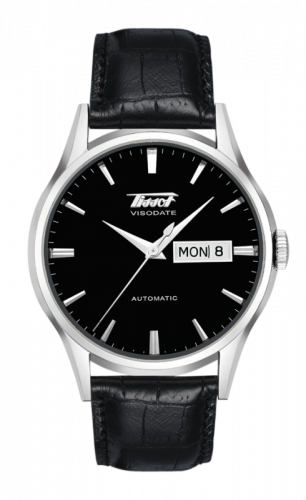 Watch Winder for watch Tissot Heritage Visodate Automatic Stainless Steel / Black / Strap