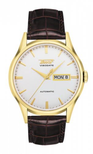 Watch Winder for watch Tissot Heritage Visodate Automatic Yellow Gold PVD / Silver / Strap