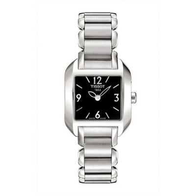 Remontoir à montres pour montre Tissot T-Wave T-Wave carré Quartz 23.6 Stainless Steel / Noire / Bracelet