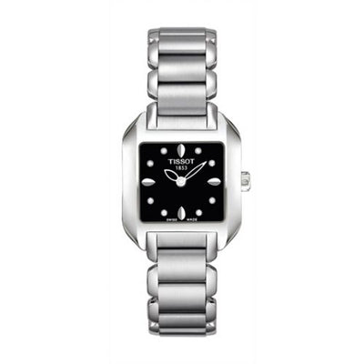 Remontoir à montres pour montre Tissot T-Wave T-Wave carré Quartz 23.6 Stainless Steel / Noire / Bracelet