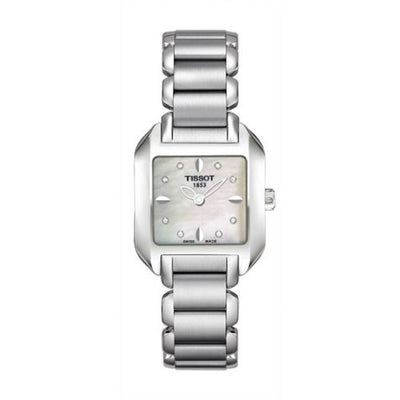 Remontoir à montres pour montre Tissot T-Wave T-Wave carré Quartz 23.6 Stainless Steel / MOP / Bracelet