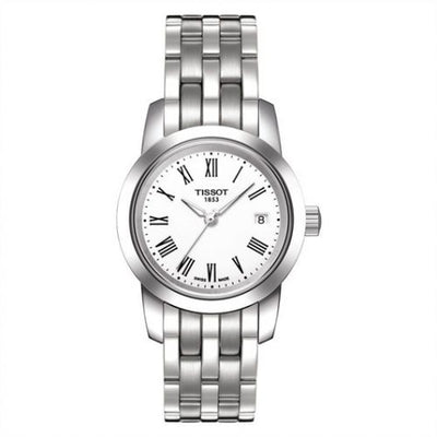 Remontoir à montres pour montre Tissot Dream Dream Quartz 28 Stainless Steel / Blanc / Bracelet