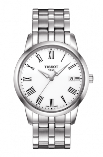 Remontoir à montres pour montre Tissot Dream Dream Quartz 38 Stainless Steel / Blanc / Bracelet