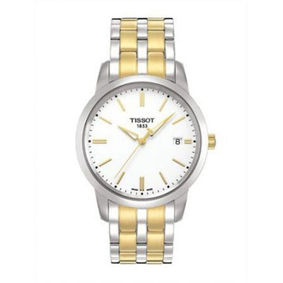 Remontoir à montres pour montre Tissot Dream Dream Quartz 38 Stainless Steel / Yellow Or PVD / Blanc / Bracelet