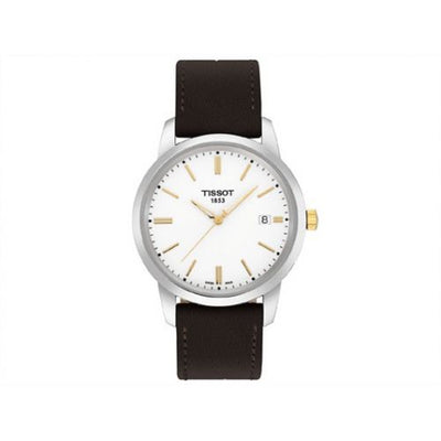 Remontoir à montres pour montre Tissot Dream Dream Quartz 38 Stainless Steel / Yellow Or PVD / Blanc / Strap