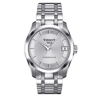 Watch Winder for watch Tissot Couturier Couturier Powermatic 80 32 Stainless Steel / Silver / Bracelet